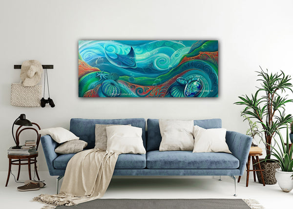 Canvas Print - NZ / Aotearoa Seabed (5 sizes)