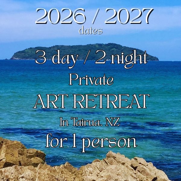 3 day / 2 night Private Solo ART RETREAT in Tairua. For 1 person.