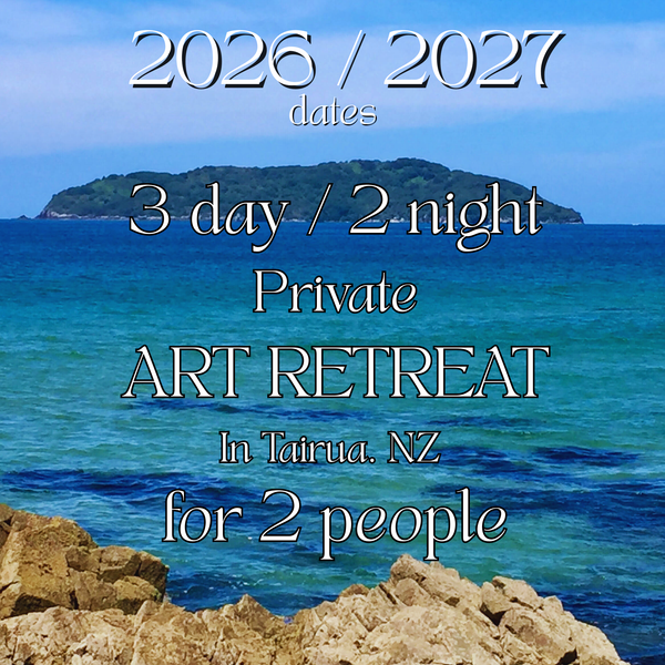 3 day / 2 night Private ART RETREAT in Tairua. For 2 people.