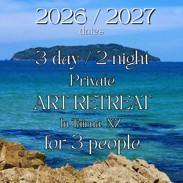 3 day / 2 night Private ART RETREAT in Tairua. For 3 people.