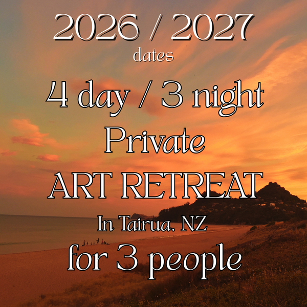 4 day / 3 night Private ART RETREAT in Tairua. For  3 people