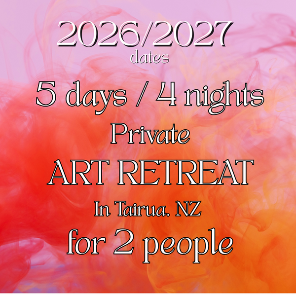 5 day / 4 night Private ART RETREAT in Tairua. (For 2 people)