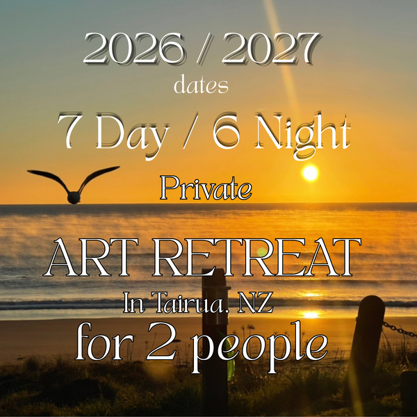 7 day / 6 night Private ART RETREAT in Tairua/ New Zealand . (For 1-2 people.)