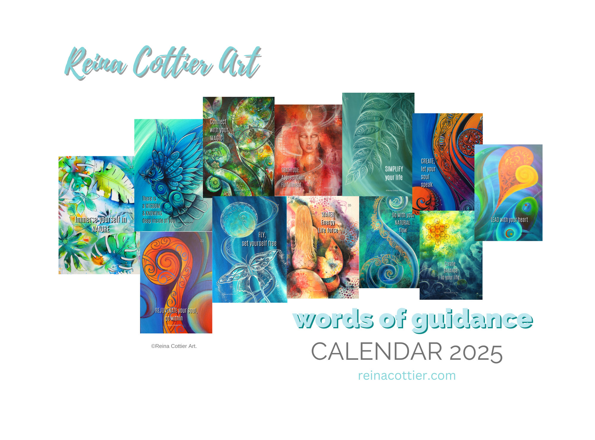 CALENDAR 2025 - Words of Inspiration ( PRE ORDER for mid October ship)