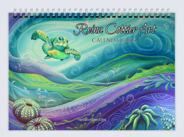 Calendar 2024 -  Goddess & Ocean themed- (Price includes shipping!)