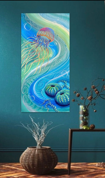 SOLD - Painting- Seabed 4 - 90x45cm