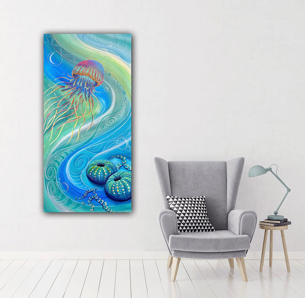 SOLD - Painting- Seabed 4 - 90x45cm