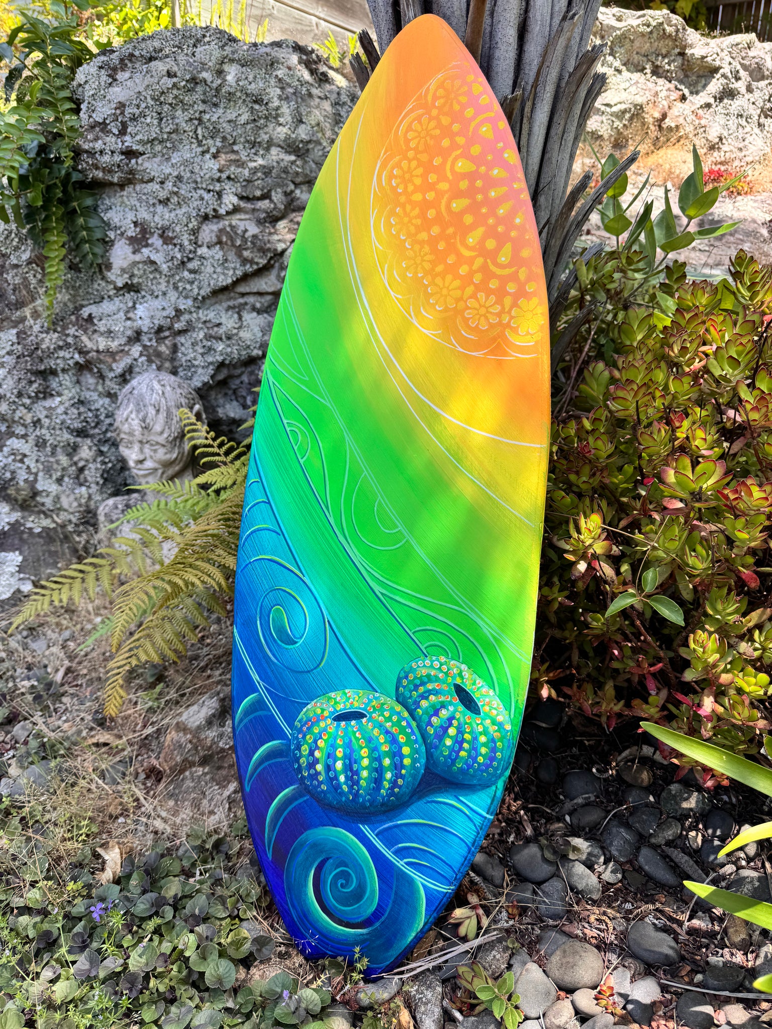 Mini Surfboard Art- ready to hang