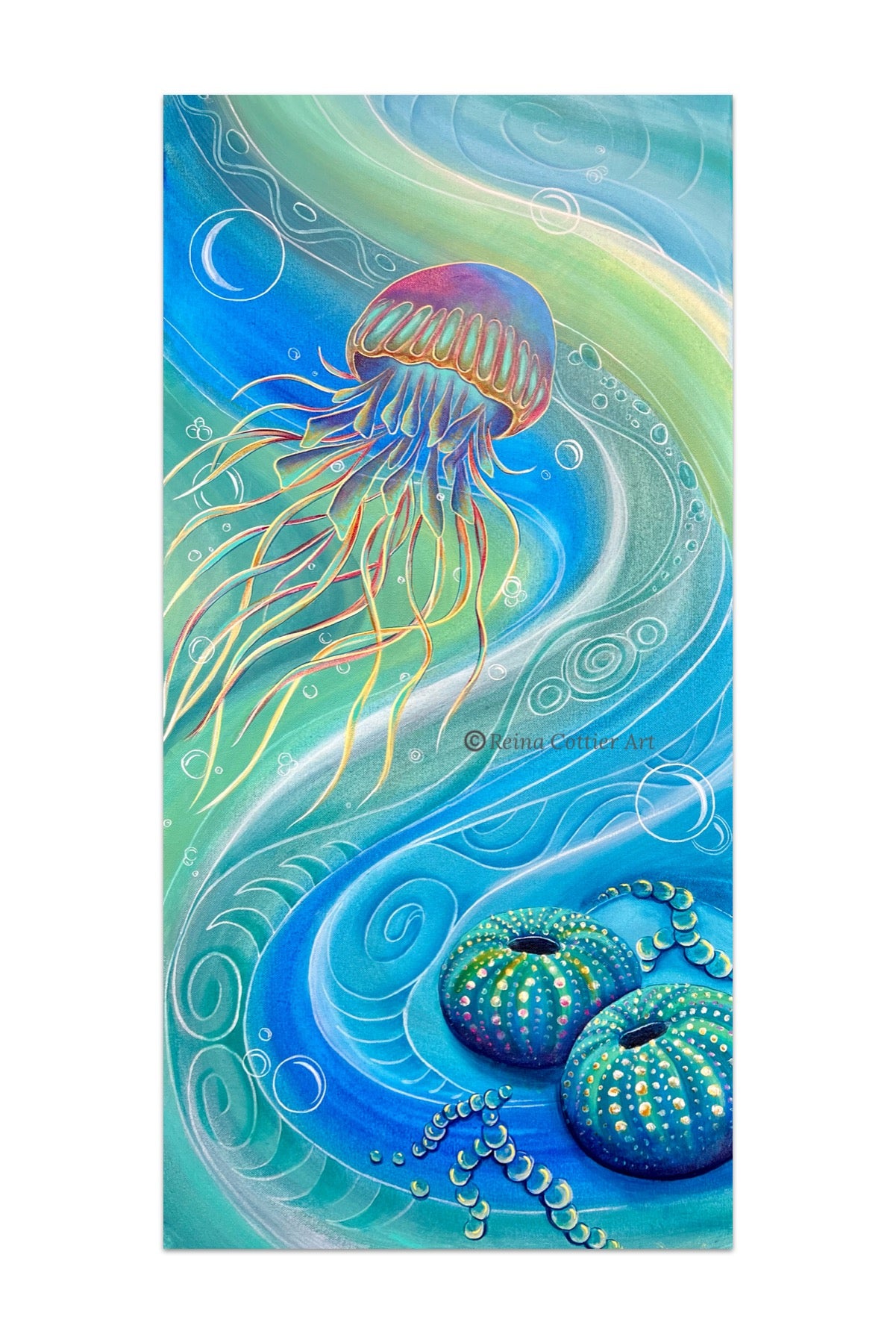 SOLD - Painting- Seabed 4 - 90x45cm