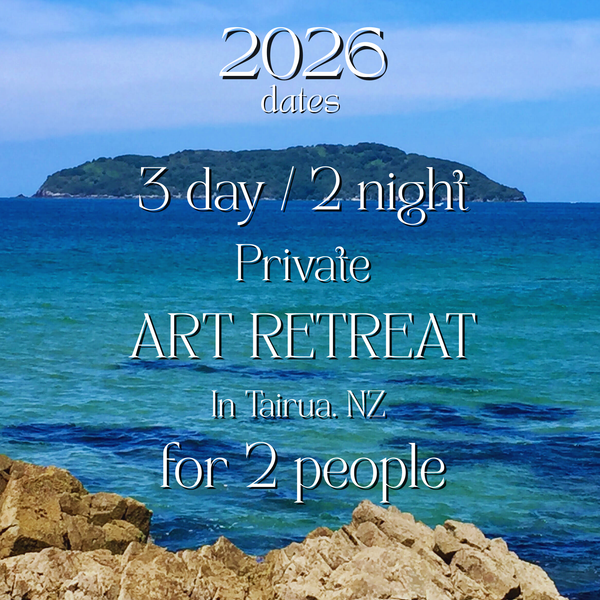 3 day / 2 night Private ART RETREAT in Tairua. For 2 people.