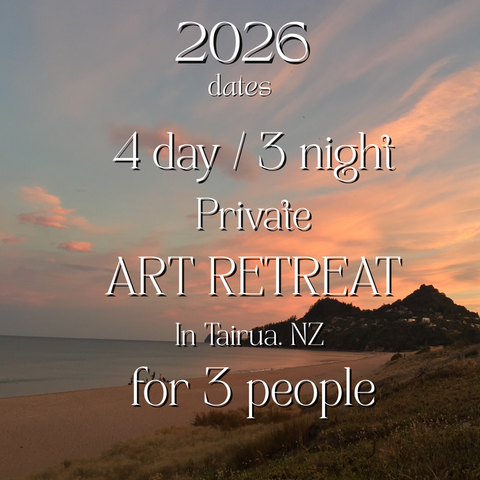 4 day / 3 night Private ART RETREAT in Tairua. For  3 people