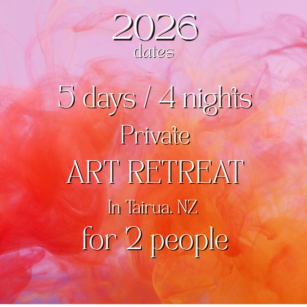 5 day / 4 night Private ART RETREAT in Tairua. For 2 people.