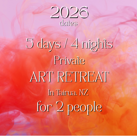 5 day / 4 night Private ART RETREAT in Tairua. For 2 people.