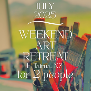 Weekend Art Retreat in Tairua, NZ for 2 people. -JULY (18th- 20th OR 25th-27th) 2025