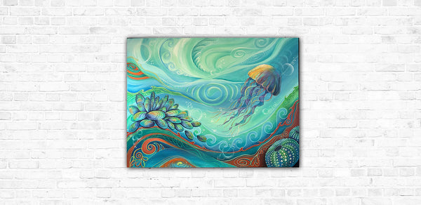 Painting - Seabed 2 - Treasures in the Reef