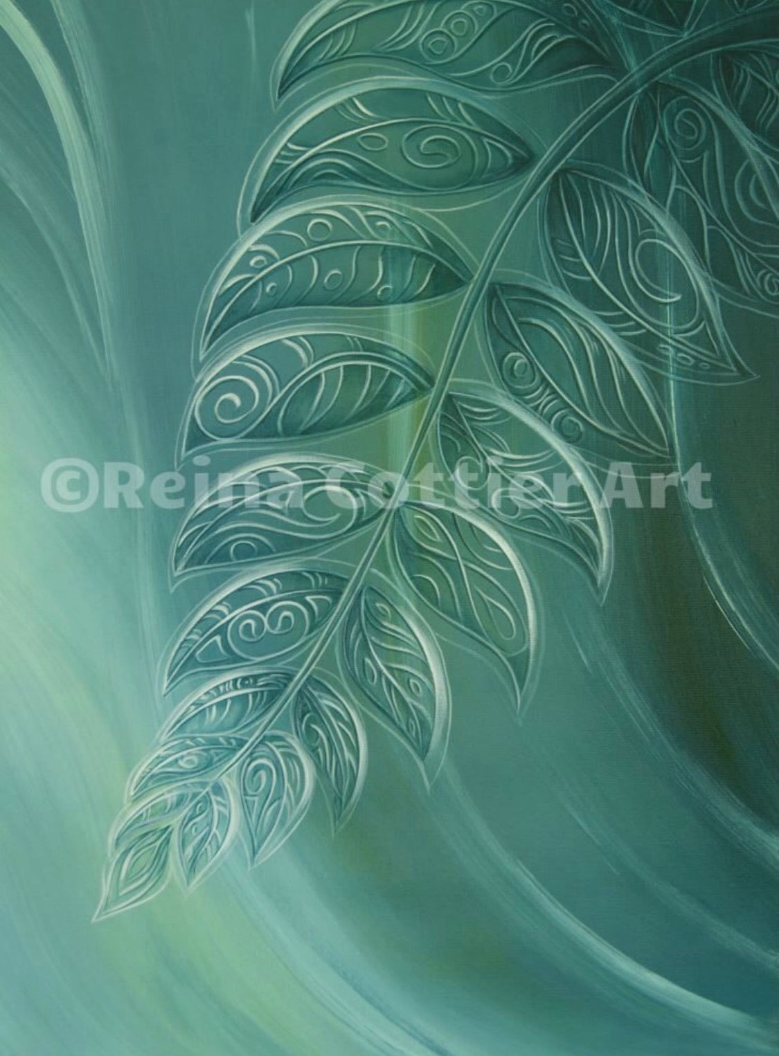 Canvas Print- Silver Fern