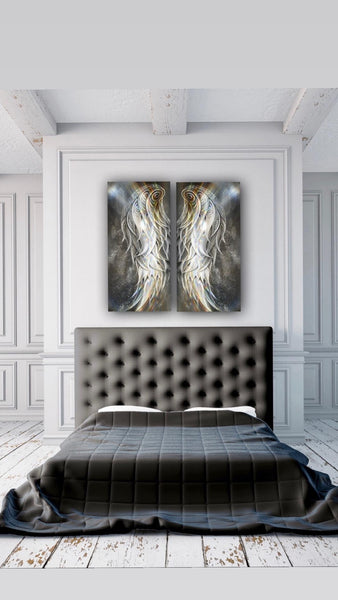 Canvas Prints - Diptych Angel Wing   (3 sizes)